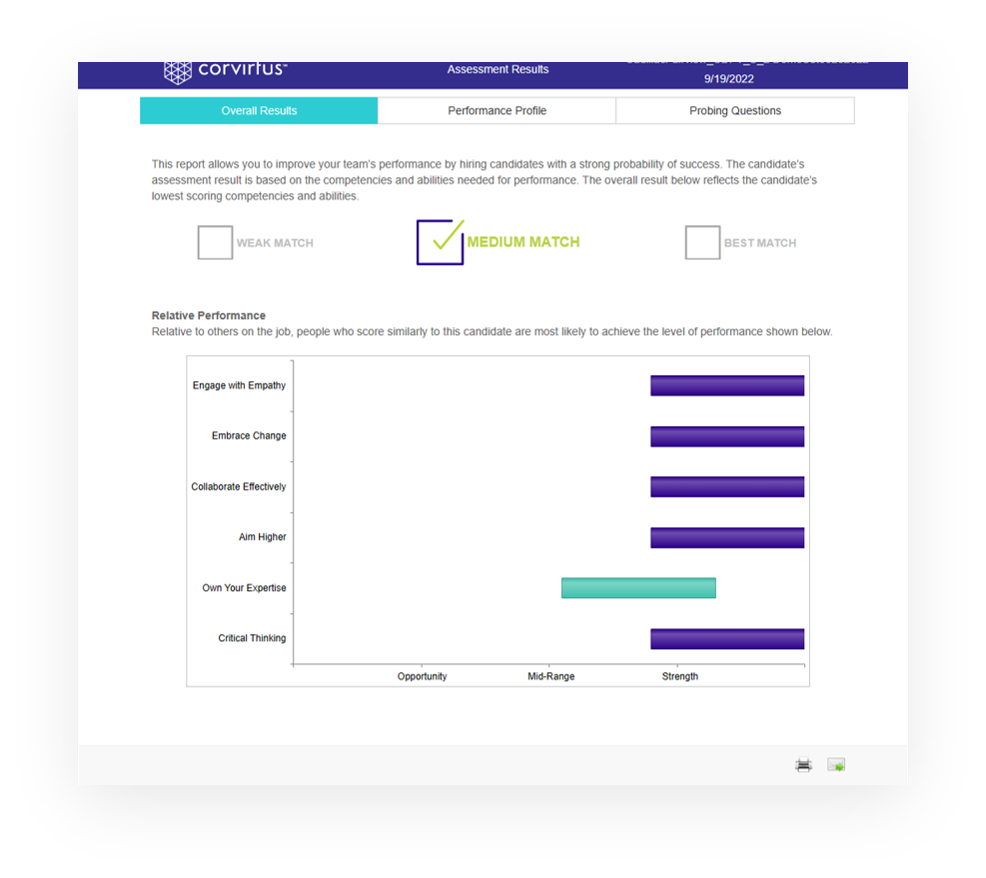 Assessment Results with Cultural Values