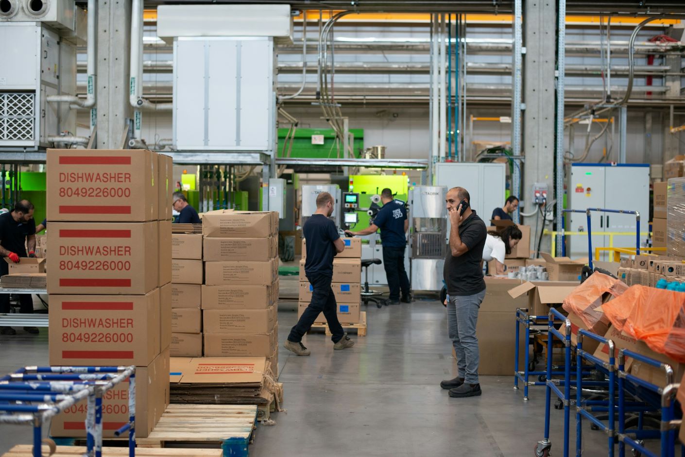 Employees in warehouse