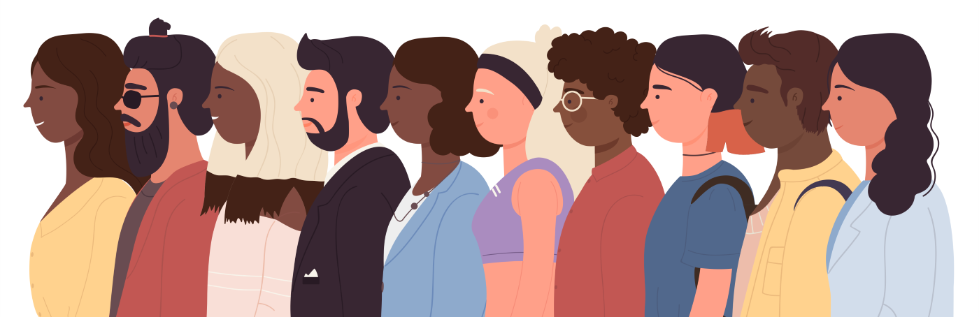 Illustration diversity and inclusion in hiring