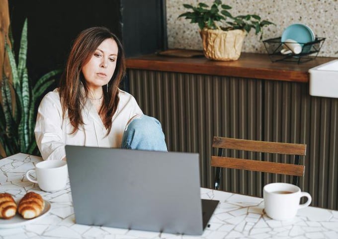 Person at computer