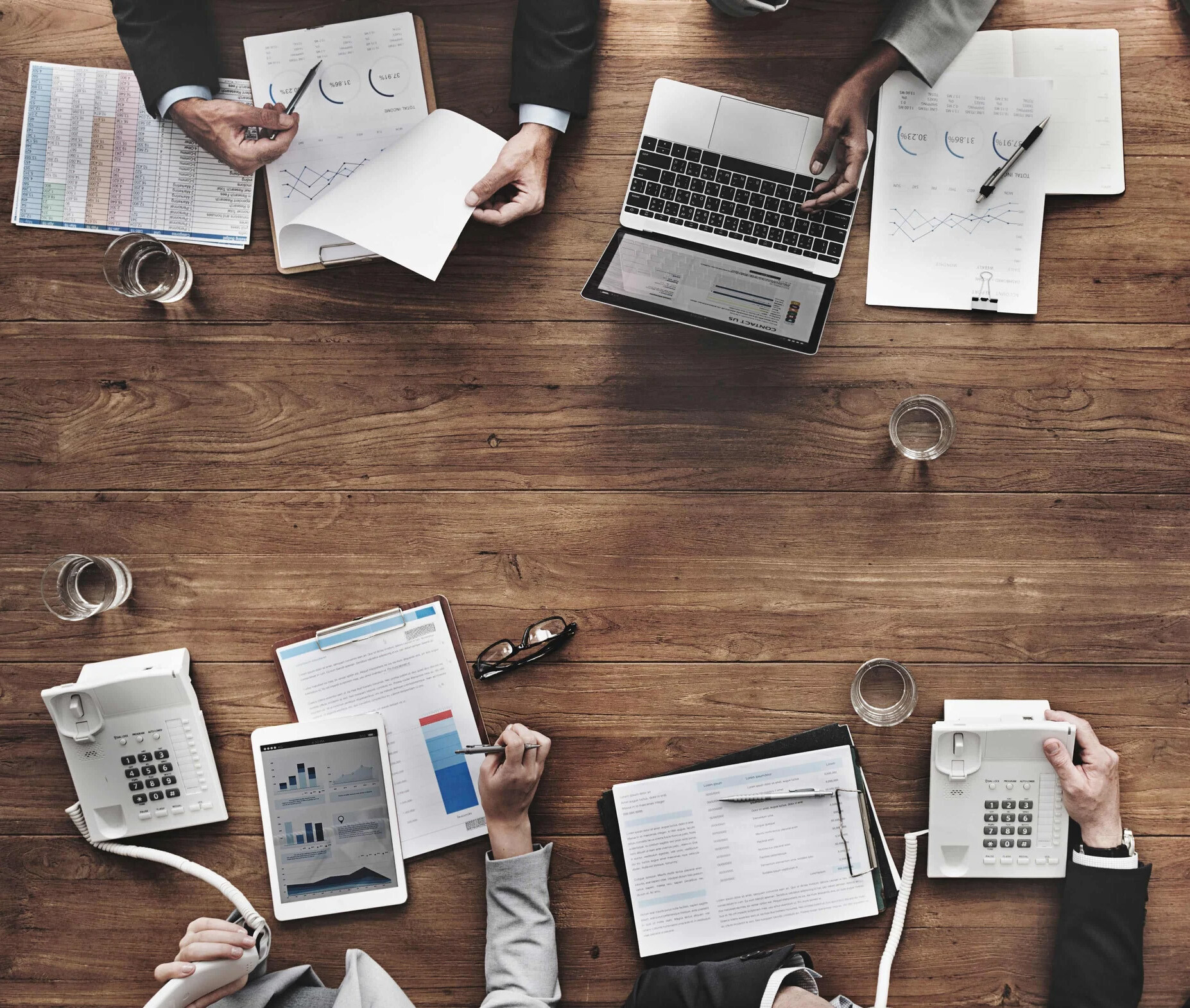 people around desk