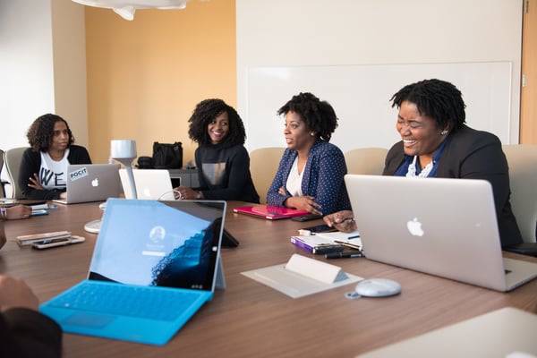 Women Workplace Meeting Discussion