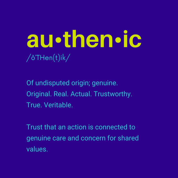 Authentic definition