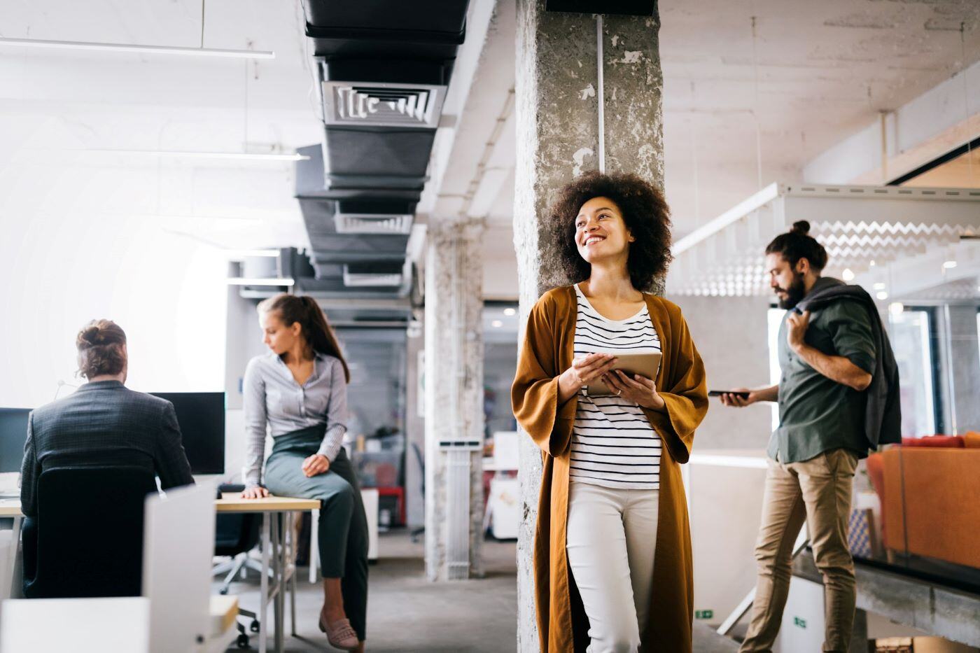 Workers in an office